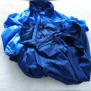 Pantagonia Track Suit Unisex Colorblock Windbreaker Small Zipper Leg Pants Med